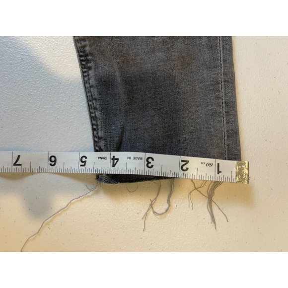 Zara Womens Jeans The High Waist Skinny Denim Distressed in Lead Grey Size USA 4 - Picture 11 of 12